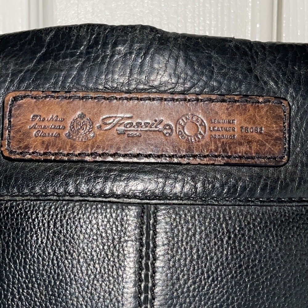 Fossil The New American Classic Black Leather Shoulder Bag - Picture 4 of 12